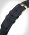 LEATHER STRAP DARK BLUE CLASSIC - gold glossy