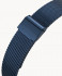 MILANESE STRAP BLUE POLISHED 20MM - blue glossy