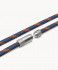 Bracelet GIAN Bleu orange S Fermoir Argent