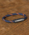 Armband GIAN Blau Orange XL Schließe Grau