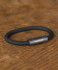 Bracelet ALESSIO Noir XL Fermoir Gris