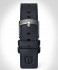 LEATHER STRAP RACING BLUE - Argento luccicante