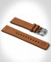 LEATHER STRAP VINTAGE BROWN - szary matowy
