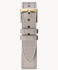 LEATHER STRAP MAINE CENERE - gold glossy