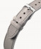 LEATHER STRAP MAINE CENERE - silver glossy